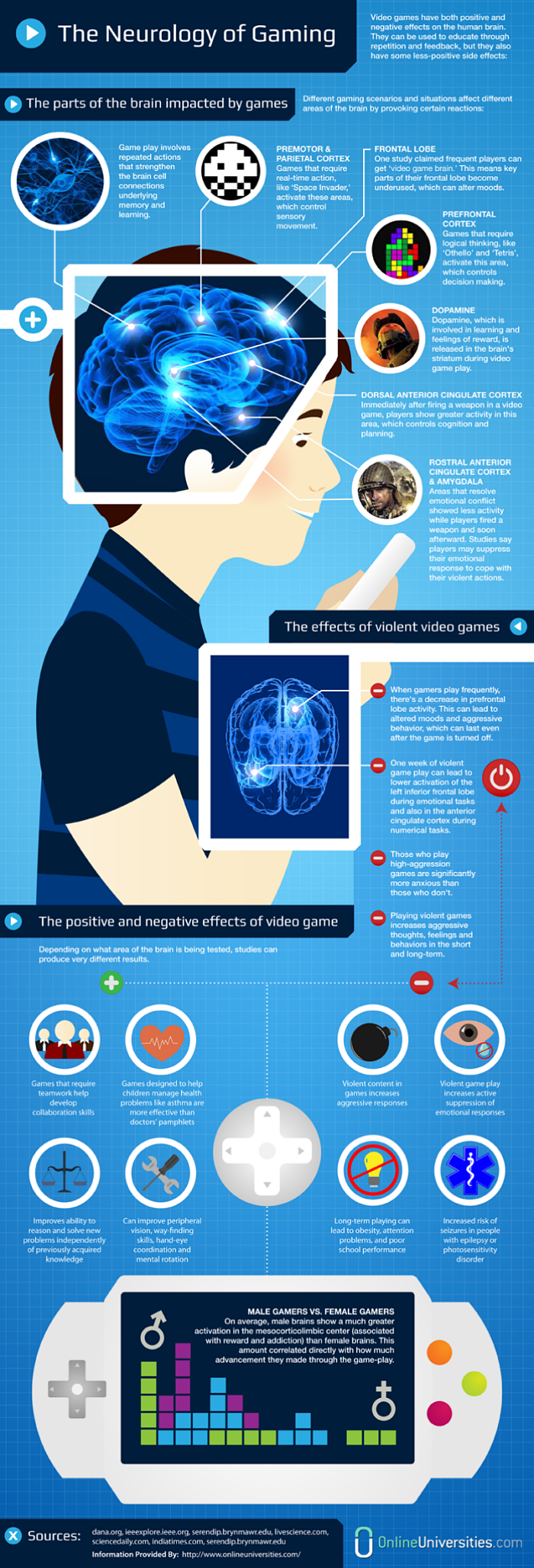 Effects of Video Games on the Brain (Infographic)