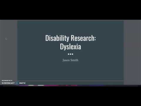 Presenting Dyslexia