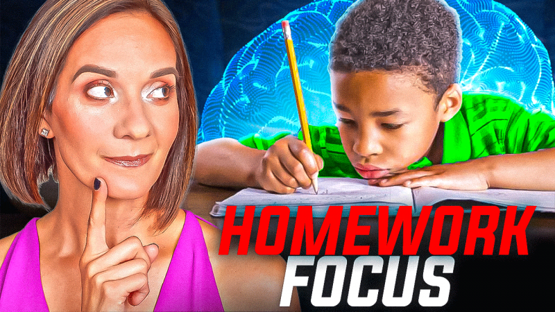 child can't focus on homework
